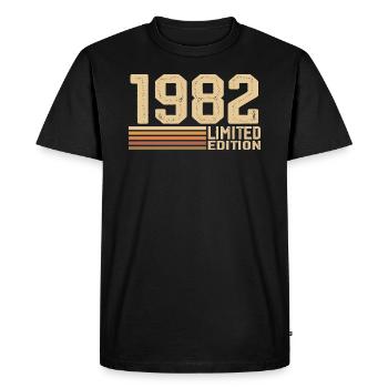 Born in 1982 Birthday - Gift 1982 Vintage 1982 - Men's Premium Organic T-Shirt - black - Front - Nico (187cm)