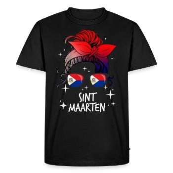 Sint Maarten - T-shirt Premium bio Homme - noir - Devant - Nico (187cm)
