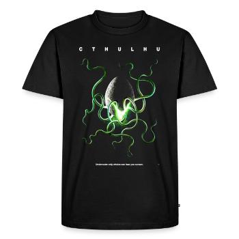 Cthulhu the 8th tentacle - T-shirt Premium bio Homme - noir - Devant - Nico (187cm)