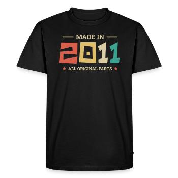 Légendaire Depuis 2011 Original 2011 - T-shirt Premium bio Homme - noir - Devant - Nico (187cm)