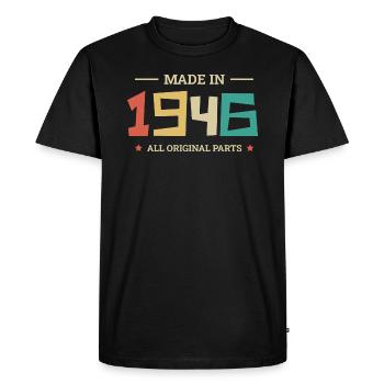 Legendary Since 1946 Original 1946 - Men's Premium Organic T-Shirt - black - Front - Nico (187cm)