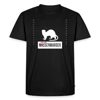 Massenmarder Marder - Massenmörder - Men's Premium Organic T-Shirt - black - Front - Nico (187cm)