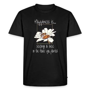 Jardinier Jardinier Conservation de la nature Amoureux de la nature Abeille - T-shirt Premium bio Homme - noir - Devant - Nico (187cm)