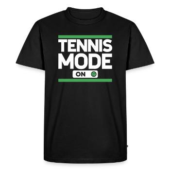 Tennis Mode Club de tennis Joueurs de tennis - T-shirt Premium bio Homme - noir - Devant - Nico (187cm)