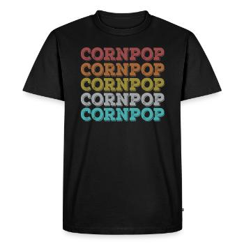 Corn Pop était un mauvais mec Retro Cornpop Meme - T-shirt Premium bio Homme - noir - Devant - Nico (187cm)
