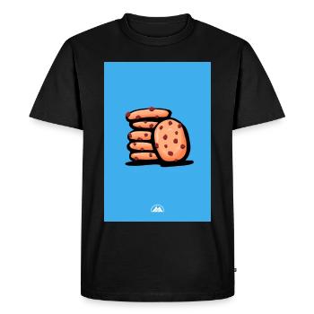 cookies - T-shirt Premium bio Homme - noir - Devant - Nico (187cm)