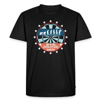 Evolution darts dart player dartboard dart - Men's Premium Organic T-Shirt - black - Front - Nico (187cm)