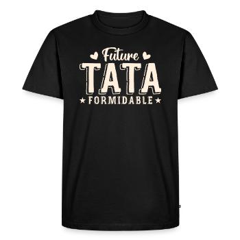 Future Tata Formidable - T-shirt Premium bio Homme - noir - Devant - Nico (187cm)