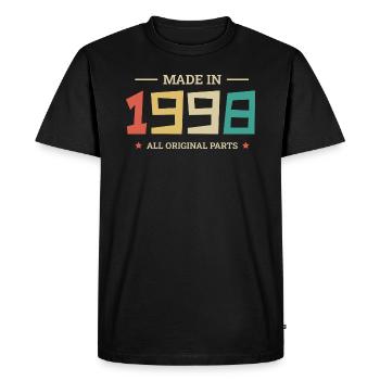 Legendary Since 1998 Original 1998 - Men's Premium Organic T-Shirt - black - Front - Nico (187cm)