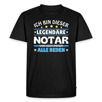 I'm this legendary - - Men's Premium Organic T-Shirt - black - Front - Nico (187cm)