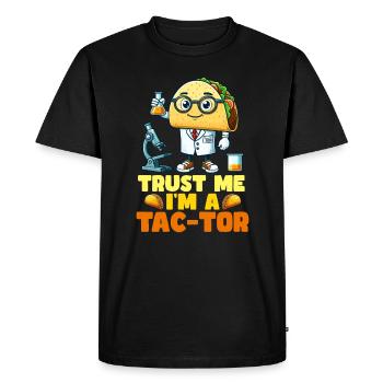 Croyez-moi, je suis un imbécile - T-shirt Premium bio Homme - noir - Devant - Nico (187cm)