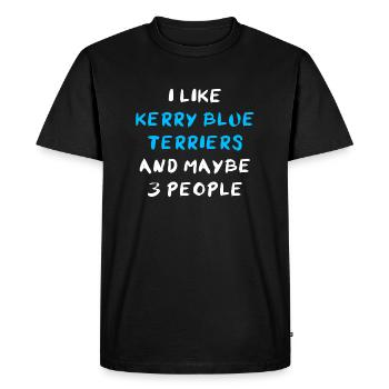 Kerry Blue Terrier - Men's Premium Organic T-Shirt - black - Front - Nico (187cm)