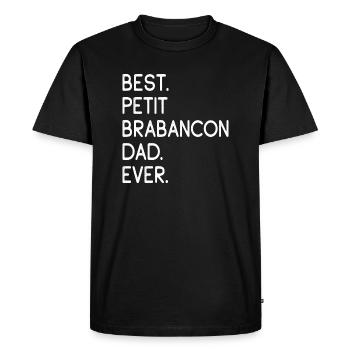 Petit Brabançon Dad - Men's Premium Organic T-Shirt - black - Front - Nico (187cm)