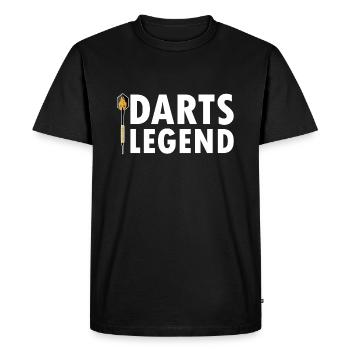 Fléchettes fléchettes fléchettes - T-shirt Premium bio Homme - noir - Devant - Nico (187cm)