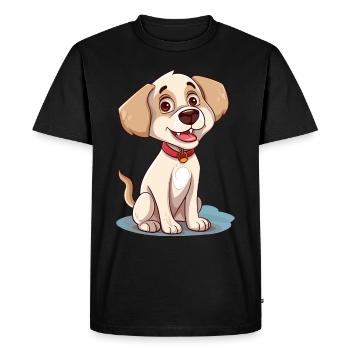 Conception de chien mignon pour les propriétaires de chiens - T-shirt Premium bio Homme - noir - Devant - Nico (187cm)