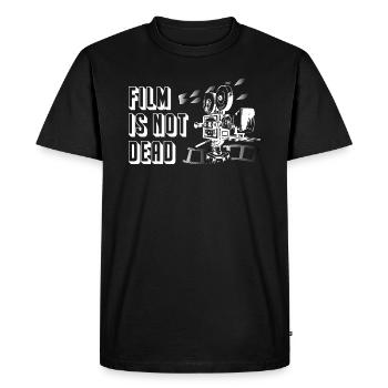 Le cinéma n’est pas mort - T-shirt Premium bio Homme - noir - Devant - Nico (187cm)