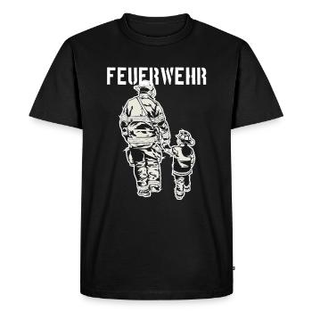 Fire brigade - Men's Premium Organic T-Shirt - black - Front - Nico (187cm)
