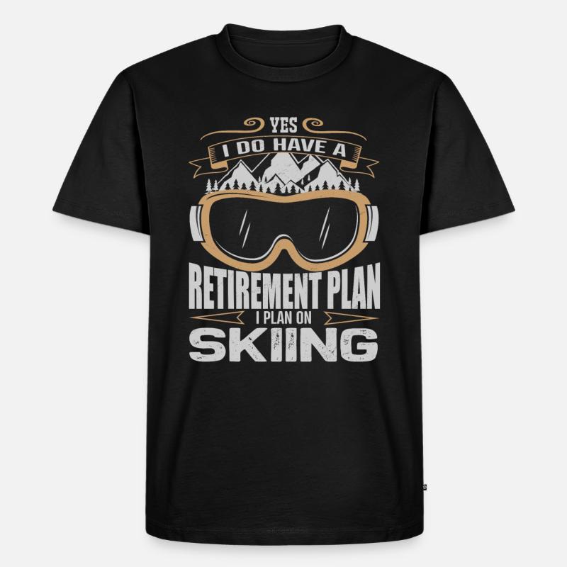 Pension plan - Männer Premium Bio T-Shirt - Schwarz