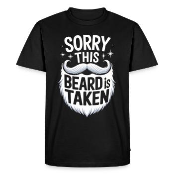 Barbe Moustache Barbu Hommes - T-shirt Premium bio Homme - noir - Devant - Nico (187cm)
