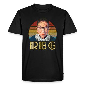 Vintage rbg ruth bader - T-shirt Premium bio Homme - noir - Devant - Nico (187cm)