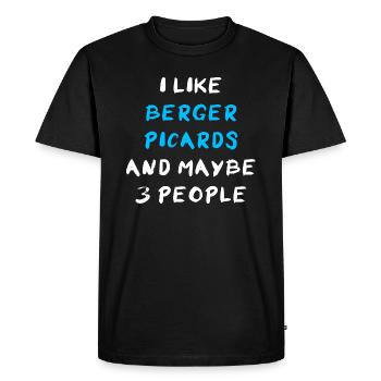 Berger Picard Berger de Picardie - T-shirt Premium bio Homme - noir - Devant - Nico (187cm)