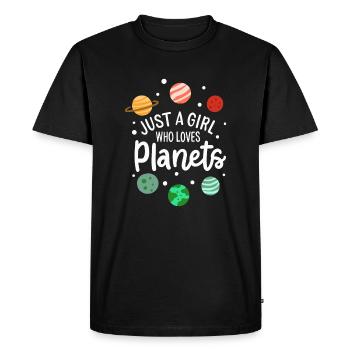 Voyage spatial des astronautes - T-shirt Premium bio Homme - noir - Devant - Nico (187cm)