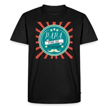 PAPA PARFAIT - UNIQUE - T-shirt Premium bio Homme - noir - Devant - Nico (187cm)