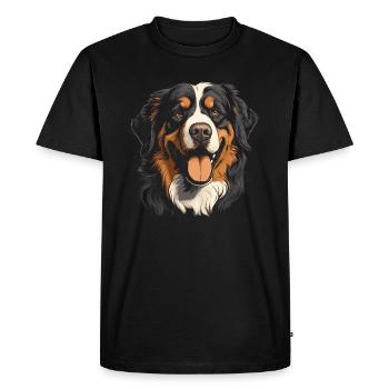 Bouvier bernois - T-shirt Premium bio Homme - noir - Devant - Nico (187cm)
