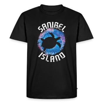 Vacances d’été en Floride – Voyage sur l’île de Sanibel - T-shirt Premium bio Homme - noir - Devant - Nico (187cm)