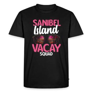 Sanibel Island Beach – Vacances d’été en Floride - T-shirt Premium bio Homme - noir - Devant - Nico (187cm)