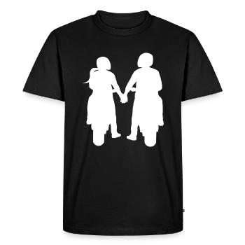 Bikercouple Couples Moto Motard Couple - T-shirt Premium bio Homme - noir - Devant - Nico (187cm)