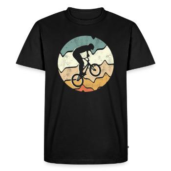 BMX Bike Rider retro Stunt BMX - Men's Premium Organic T-Shirt - black - Front - Nico (187cm)