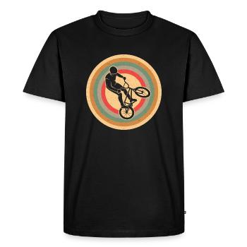 BMX Rider Bike Vintage Boys Bike BMX - T-shirt Premium bio Homme - noir - Devant - Nico (187cm)