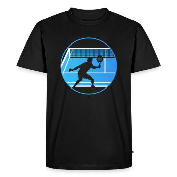 Padel tennis padel court padel joueur padel padel - T-shirt Premium bio Homme - noir - Devant - Nico (187cm)