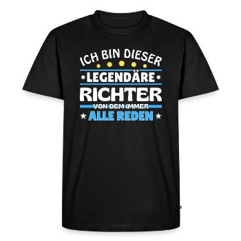 I'm this legendary professor - Men's Premium Organic T-Shirt - black - Front - Nico (187cm)