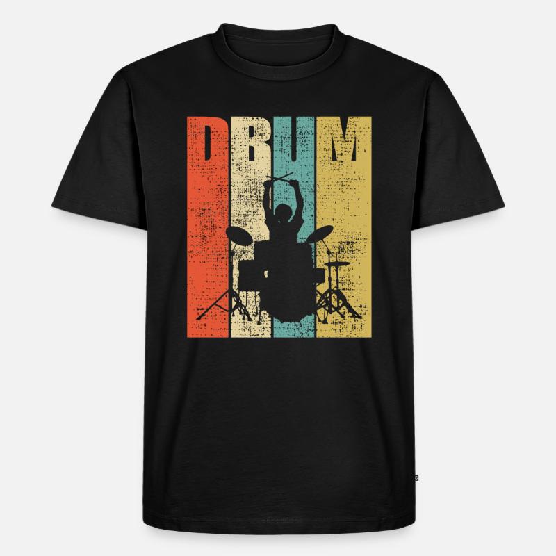 Drums Drum Drumline Drumline - T-shirt Premium bio Homme - noir
