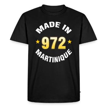 Martinique - T-shirt Premium bio Homme - noir - Devant - Nico (187cm)