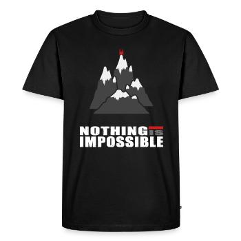 alpiniste escalade alpine escalade corde équipe - T-shirt Premium bio Homme - noir - Devant - Nico (187cm)