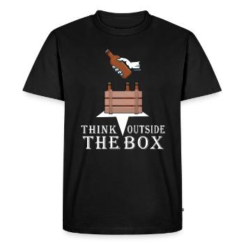 beer beer garden beer box toast - Men's Premium Organic T-Shirt - black - Front - Nico (187cm)