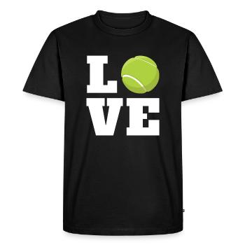 Tennis tennis de tennis tennis de tennis cadeau - T-shirt Premium bio Homme - noir - Devant - Nico (187cm)