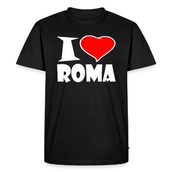 J'aime Roma - T-shirt Premium bio Homme - noir - Devant - Nico (187cm)