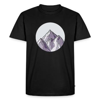 Randonnée Randonnées Ran - T-shirt Premium bio Homme - noir - Devant - Nico (187cm)