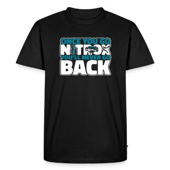 Once You Go Nitrox You'll Never Go Back - Men's Premium Organic T-Shirt - black - Front - Nico (187cm)