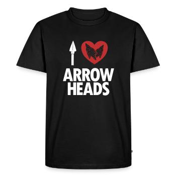 I love Arrowheads Jagdspitzen Arrowhead Hunter - Men's Premium Organic T-Shirt - black - Front - Nico (187cm)