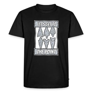 Let's Go To The Point Arrowhead Hunter - Men's Premium Organic T-Shirt - black - Front - Nico (187cm)