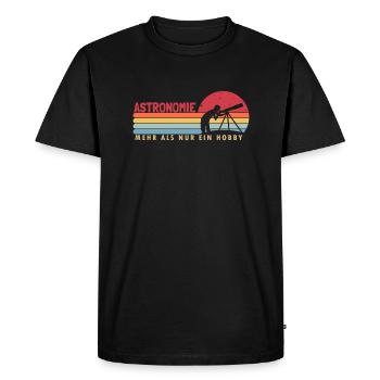 Astronomy more than a hobby Astronomy photographer - Men's Premium Organic T-Shirt - black - Front - Nico (187cm)