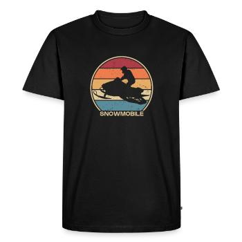 Motoneige Moto motoneige Motoneiges Motoneiges - T-shirt Premium bio Homme - noir - Devant - Nico (187cm)