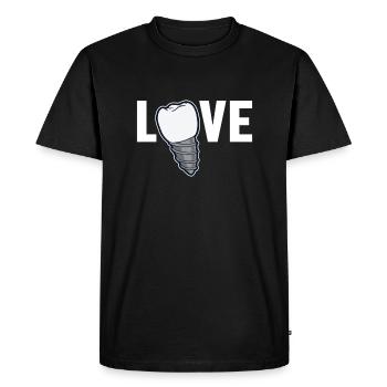 Love Laboratoire dentaire Laboratoire dentaire Technicien dentaire - T-shirt Premium bio Homme - noir - Devant - Nico (187cm)