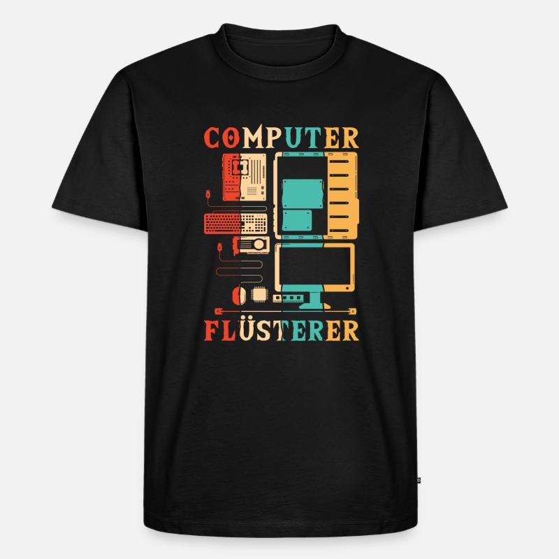 Computer Whisperer Computer Scientist Admin - Men's Premium Organic T-Shirt - black