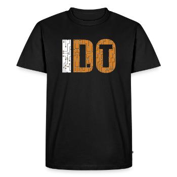 Je le fais Opérations informatiques Informaticien Administrateur - T-shirt Premium bio Homme - noir - Devant - Nico (187cm)